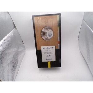 Baldwin Prestige Series Round Deadbolt Satin Nickel SmartKey 380 RDT 15 SMT CP